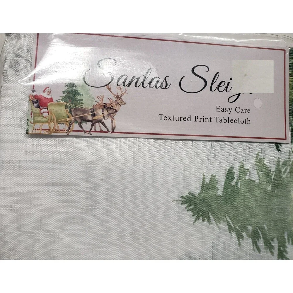 Printed Linen Tablecloth 52